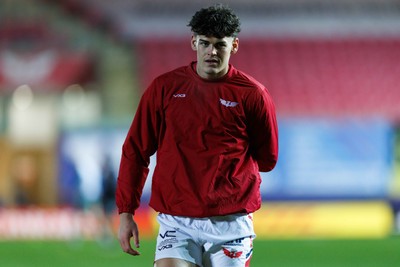 100126 - Scarlets v Section Paloise - Investec Champions Cup - Eddie James of Scarlets during the warm up