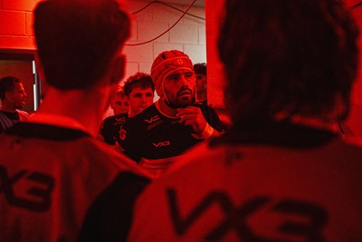 180926 - Scarlets v Saracens - Pre Season Friendly - Josh Maceloed of Scarlets walking out onto the pitch at the start of the match