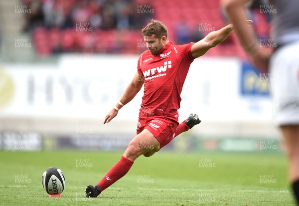 020917 - Scarlets v Southern Kings - Guinness PRO14 - Leigh Halfpenny of the Scarlets kicks at goal