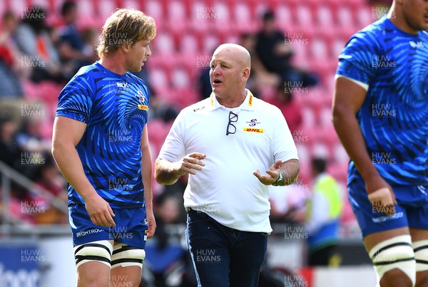 210522 - Scarlets v Stormers - United Rugby Championship - Stormers head coach John Dobson ahead of kick off