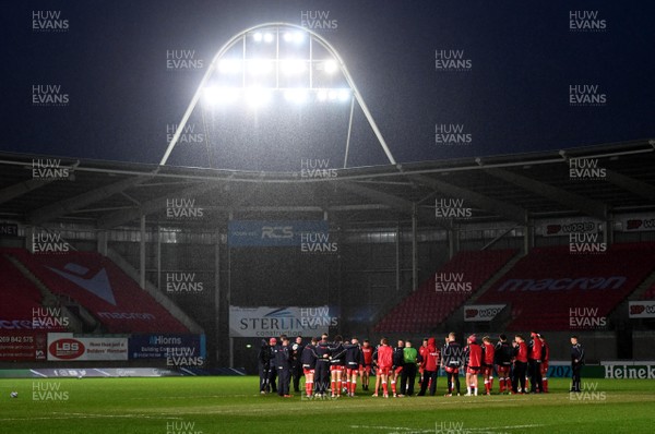 181220 - Scarlets v Toulon - Heineken Champions Cup - A general view of Parc y Scarlets after the game was cancelled