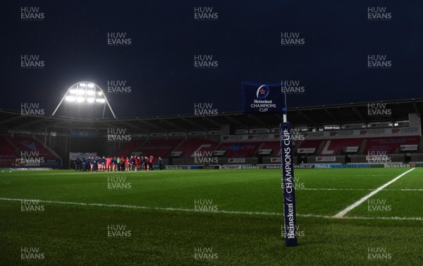 181220 - Scarlets v Toulon - Heineken Champions Cup - A general view of Parc y Scarlets after the game was cancelled