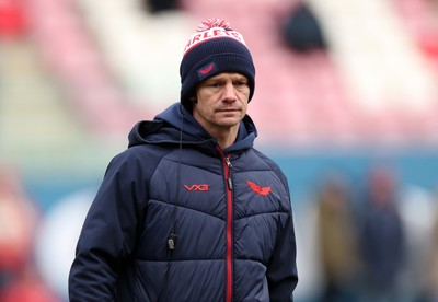 240126 - Scarlets v Ulster - United Rugby Championship - Scarlets Head Coach Dwayne Peel 
