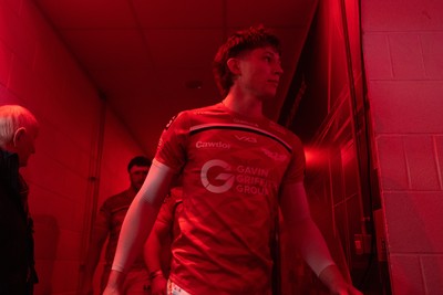 240126 - Scarlets v Ulster - United Rugby Championship - Ellis Mee of Scarlets 