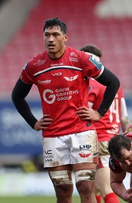 240126 - Scarlets v Ulster - United Rugby Championship - Sam Lousi of Scarlets 