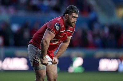 240126 - Scarlets v Ulster - United Rugby Championship - Kemsley Mathias of Scarlets 