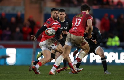 240126 - Scarlets v Ulster - United Rugby Championship - Johnny Williams of Scarlets 