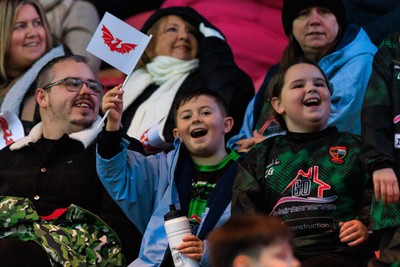 240126 - Scarlets v Ulster - United Rugby Championship - Scarlets fans
