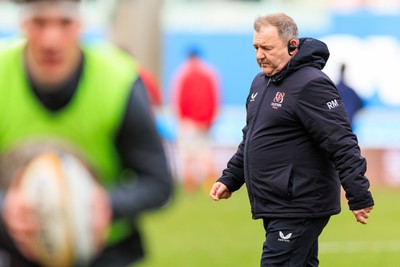240126 - Scarlets v Ulster - United Rugby Championship - Ulster head coach Richie Murphy during the warm up