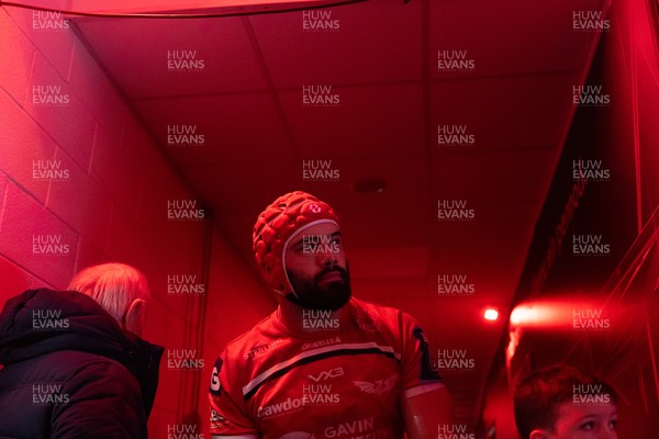 240126 - Scarlets v Ulster - United Rugby Championship - Josh Macleod of Scarlets 