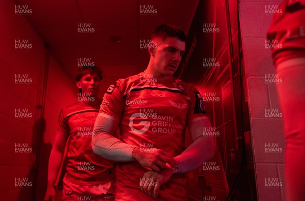 240126 - Scarlets v Ulster - United Rugby Championship - Joe Hawkins of Scarlets 