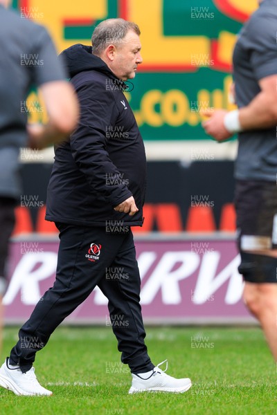 240126 - Scarlets v Ulster - United Rugby Championship - Ulster head coach Richie Murphy during the warm up