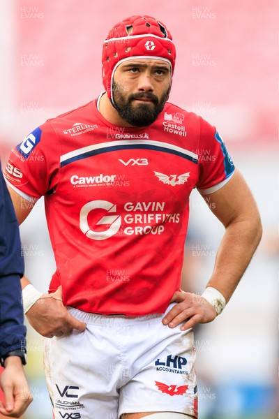 240126 - Scarlets v Ulster - United Rugby Championship - Josh Macleod of Scarlets