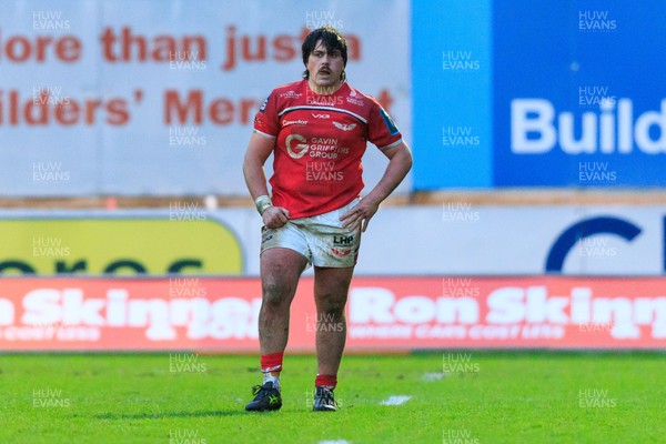 240126 - Scarlets v Ulster - United Rugby Championship - Archer Holz of Scarlets