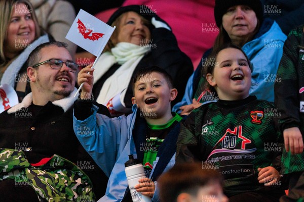 240126 - Scarlets v Ulster - United Rugby Championship - Scarlets fans