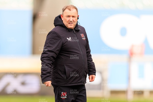 240126 - Scarlets v Ulster - United Rugby Championship - Ulster head coach Richie Murphy during the warm up
