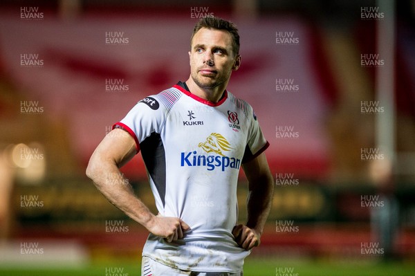 240218 - Scarlets v Ulster, Guinness PRO14 - Tommy Bowe of Ulster looks on 