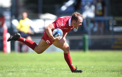 240819 - Scarlets A v Ulster A - Celtic Cup - Efan Jones of Scarlets scores try