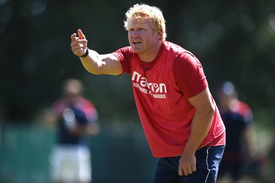 240819 - Scarlets A v Ulster A - Celtic Cup - Scarlets A coach Richie Pugh