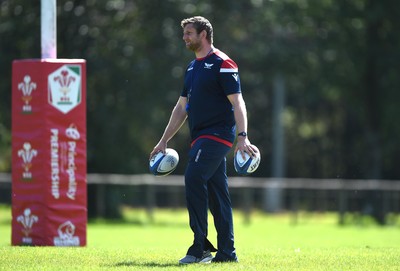 240819 - Scarlets A v Ulster A - Celtic Cup - Scarlets A coach Richard Kelly