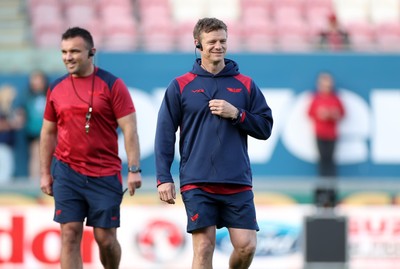 250426 - Scarlets v Vodacom Bulls - United Rugby Championship - Scarlets Head Coach Dwayne Peel 