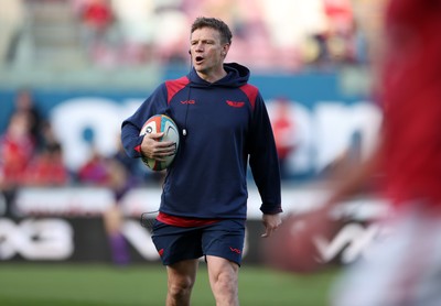 250426 - Scarlets v Vodacom Bulls - United Rugby Championship - Scarlets Head Coach Dwayne Peel 