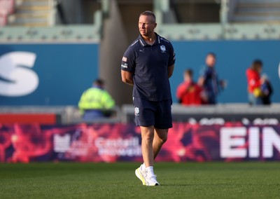250426 - Scarlets v Vodacom Bulls - United Rugby Championship - Vodacom Bulls Head Coach Johan Ackermann 