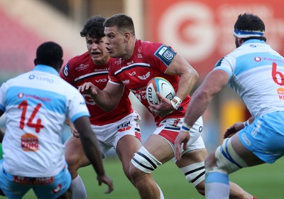 250426 - Scarlets v Vodacom Bulls - United Rugby Championship - Jarrod Taylor of Scarlets 