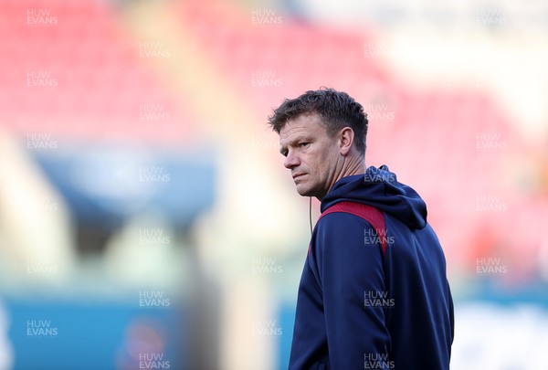 250426 - Scarlets v Vodacom Bulls - United Rugby Championship - Scarlets Head Coach Dwayne Peel 