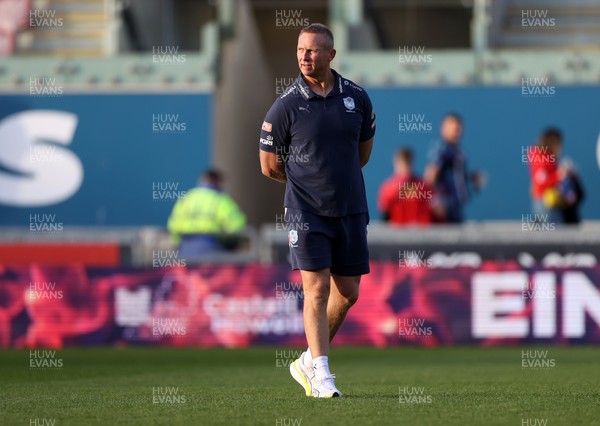 250426 - Scarlets v Vodacom Bulls - United Rugby Championship - Vodacom Bulls Head Coach Johan Ackermann 