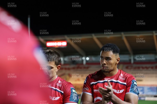 250426 - Scarlets v Vodacom Bulls - United Rugby Championship - Callum Woolley of Scarlets 