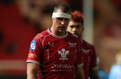 270123 - Scarlets v Vodacom Bulls - United Rugby Championship - Aaron Shingler of Scarlets 