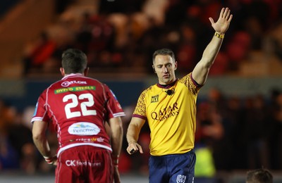 270123 - Scarlets v Vodacom Bulls - United Rugby Championship - Referee Andrew Brace 