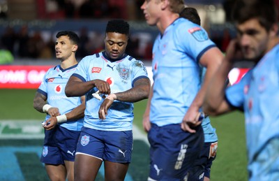 270123 - Scarlets v Vodacom Bulls - United Rugby Championship - Dejected Wandisile Simelane of Bulls 