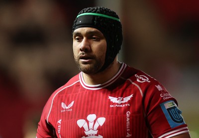 270123 - Scarlets v Vodacom Bulls - United Rugby Championship - Sione Kalamafoni of Scarlets 