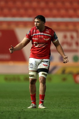 200326 - Scarlets v Zebre Parma - United Rugby Championship - Dan Davis of Scarlets 