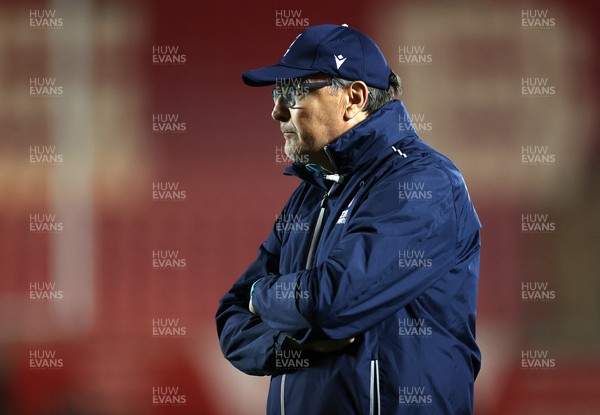 200326 - Scarlets v Zebre Parma - United Rugby Championship - Zebre Head Coach Massimo Brunello 