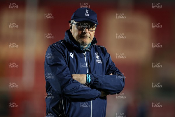 200326 - Scarlets v Zebre Parma - United Rugby Championship - Zebre Head Coach Massimo Brunello 