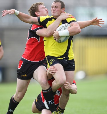 11.07.10.. South Wales Scorpions v Gateshead Thunder, The Co-operative Championship Div 1 -  Scorpions Ash Bateman is tackled  