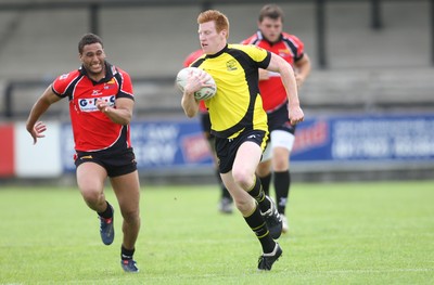 11.07.10.. South Wales Scorpions v Gateshead Thunder, The Co-operative Championship Div 1 -  Scorpions David James races away to score try 