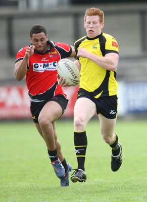 11.07.10.. South Wales Scorpions v Gateshead Thunder, The Co-operative Championship Div 1 -  Scorpions David James races away to score try 