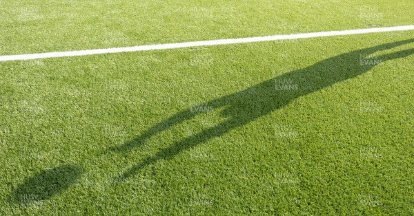 200923 - Scotland Women and Wales Women Combined Training Session - A shadow is cast on the pitch during a combined training session with Scotland in Edinburgh
