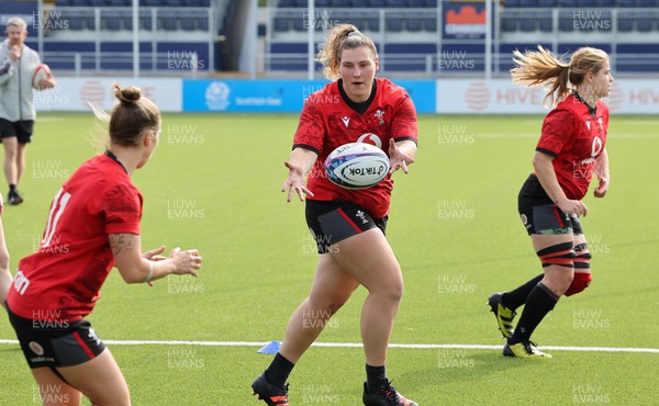 200923 - Scotland Women and Wales Women Combined Training Session - Gwenllian Pyrs during a combined training session against Scotland in Edinburgh