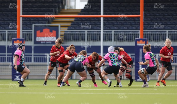 200923 - Scotland Women and Wales Women Combined Training Session - The Scotland and Wales teams compete during a combined training session in Edinburgh