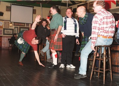 Scotland Rugby Fans in Cardiff 160296