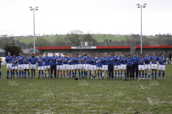 06.04.10 Scotland U18 v Italy U18 - Under 18s 5 Nations Festival -  The Italian squad line up for the National Anthems. 