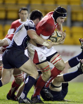 06.02.09 - Scotland U20 v Wales U20... Grant Anderson of Scotland tackles James King of Wales 