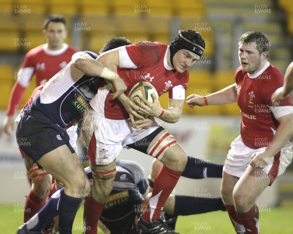 06.02.09 - Scotland U20 v Wales U20... Grant Anderson of Scotland tackles James King of Wales 