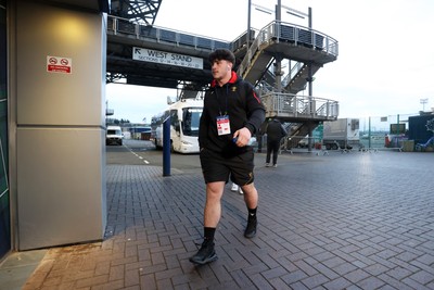 070325 - Scotland U20s v Wales U20s - U20s 6 Nations Championship - Wales team arrive at the Hive Stadium