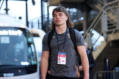 070325 - Scotland U20s v Wales U20s - U20s 6 Nations Championship - Aidan Boshoff of Wales arrives at the stadium